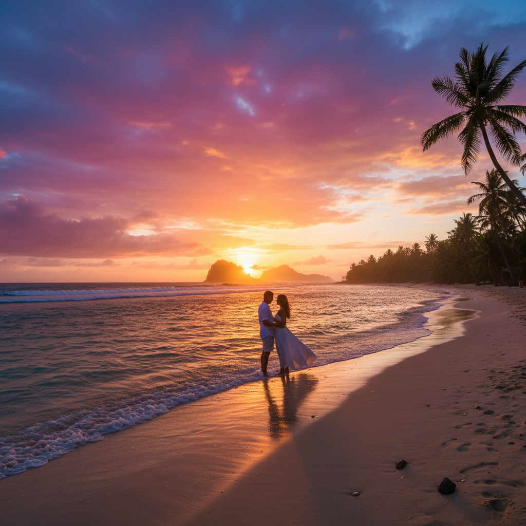 Chamarel Seven Colored Earth Mauritius romantic landscape