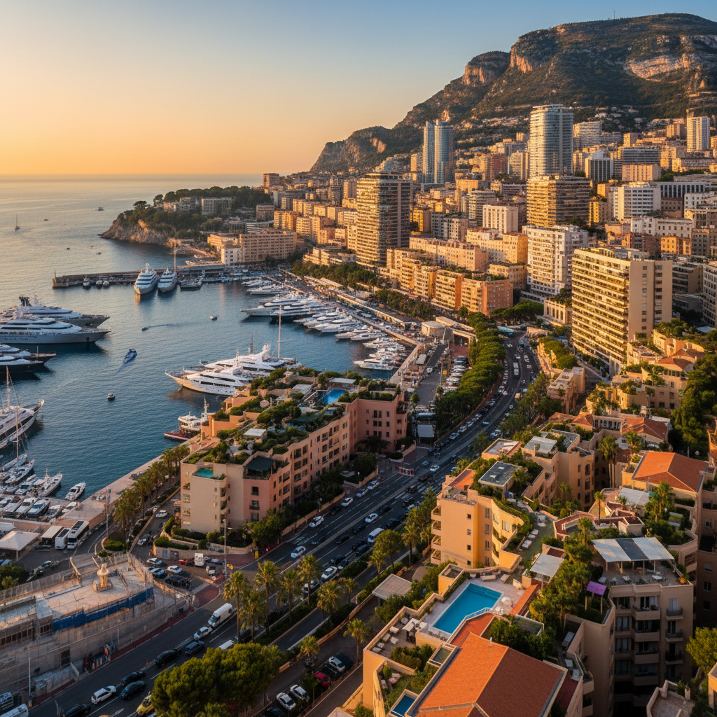 economic activity and business in Monaco, horizontal orientation