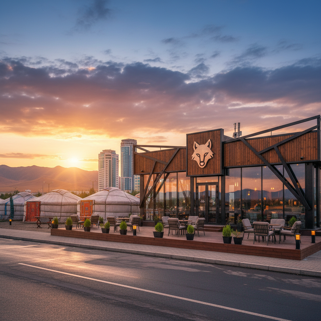 Trendy cafe in Ulaanbaatar