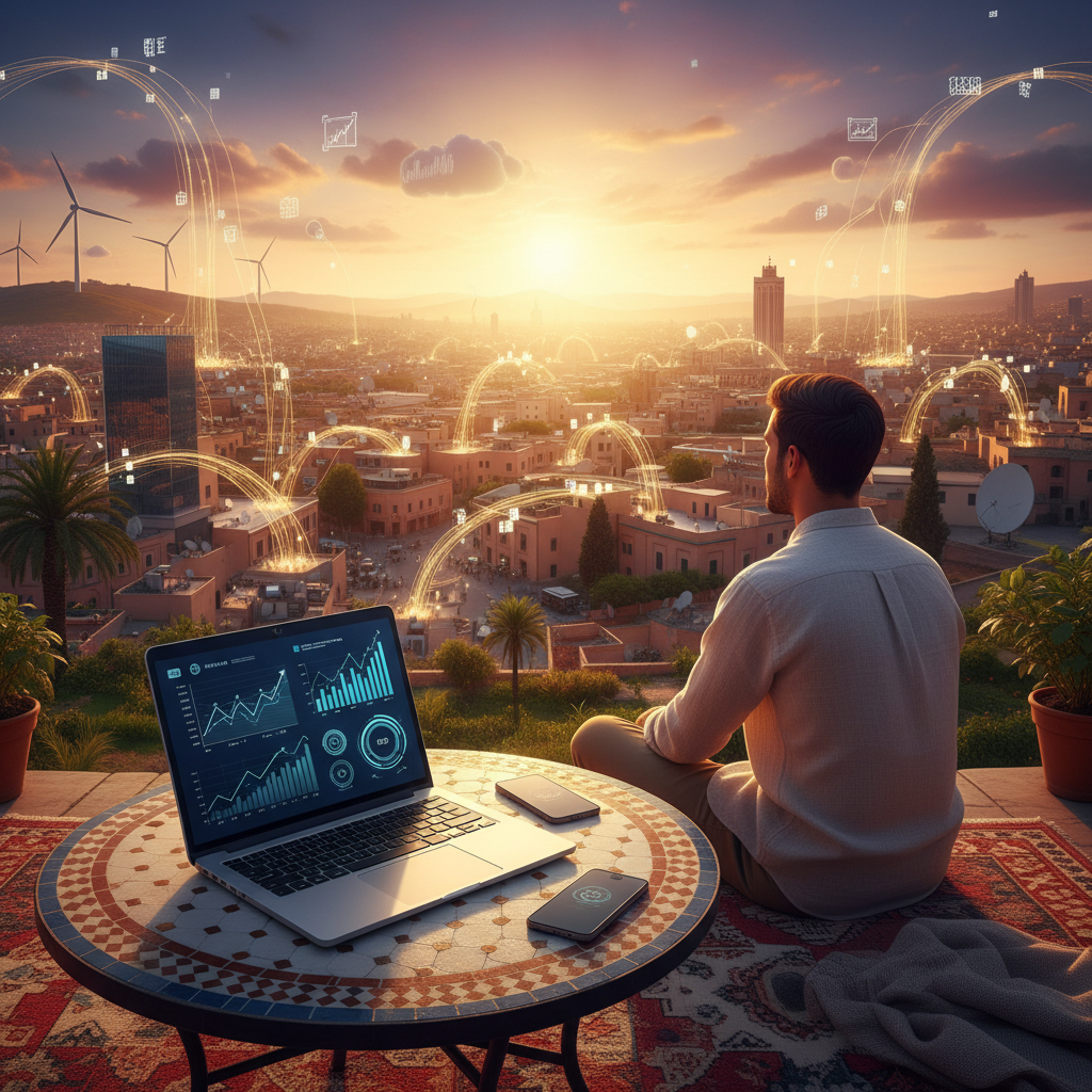 earning potential in Morocco digital economy horizontal