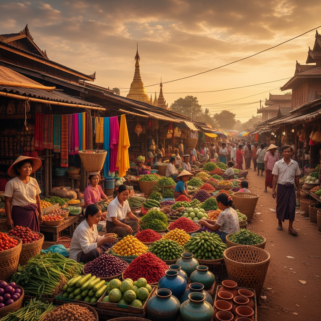 Myanmar economy, business meeting, horizontal photo