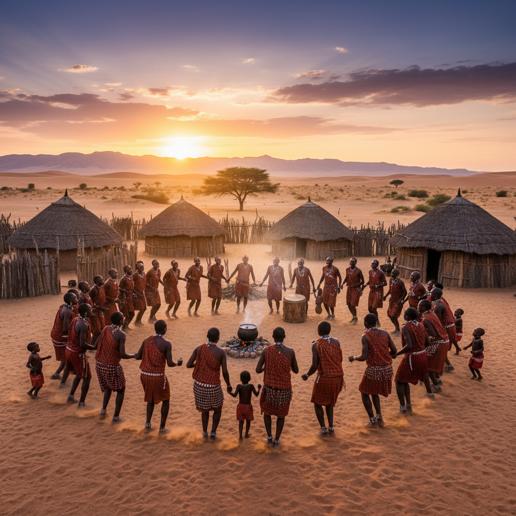 Namibian community event gathering