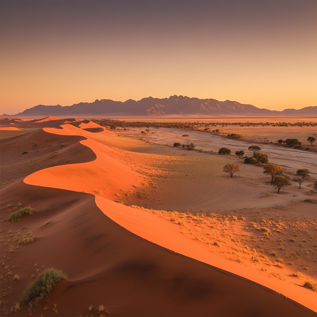 Namibia overview landscape