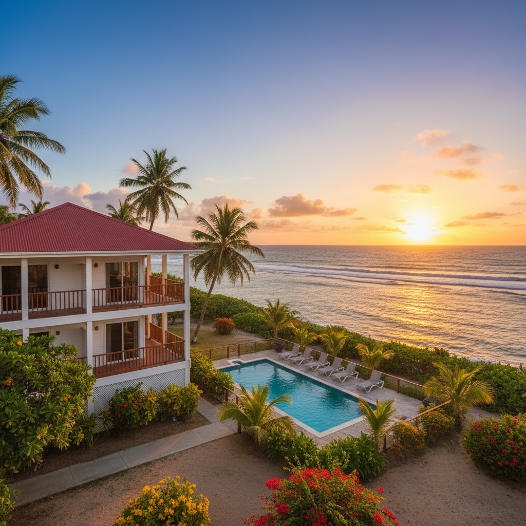 Nauru small hotel exterior