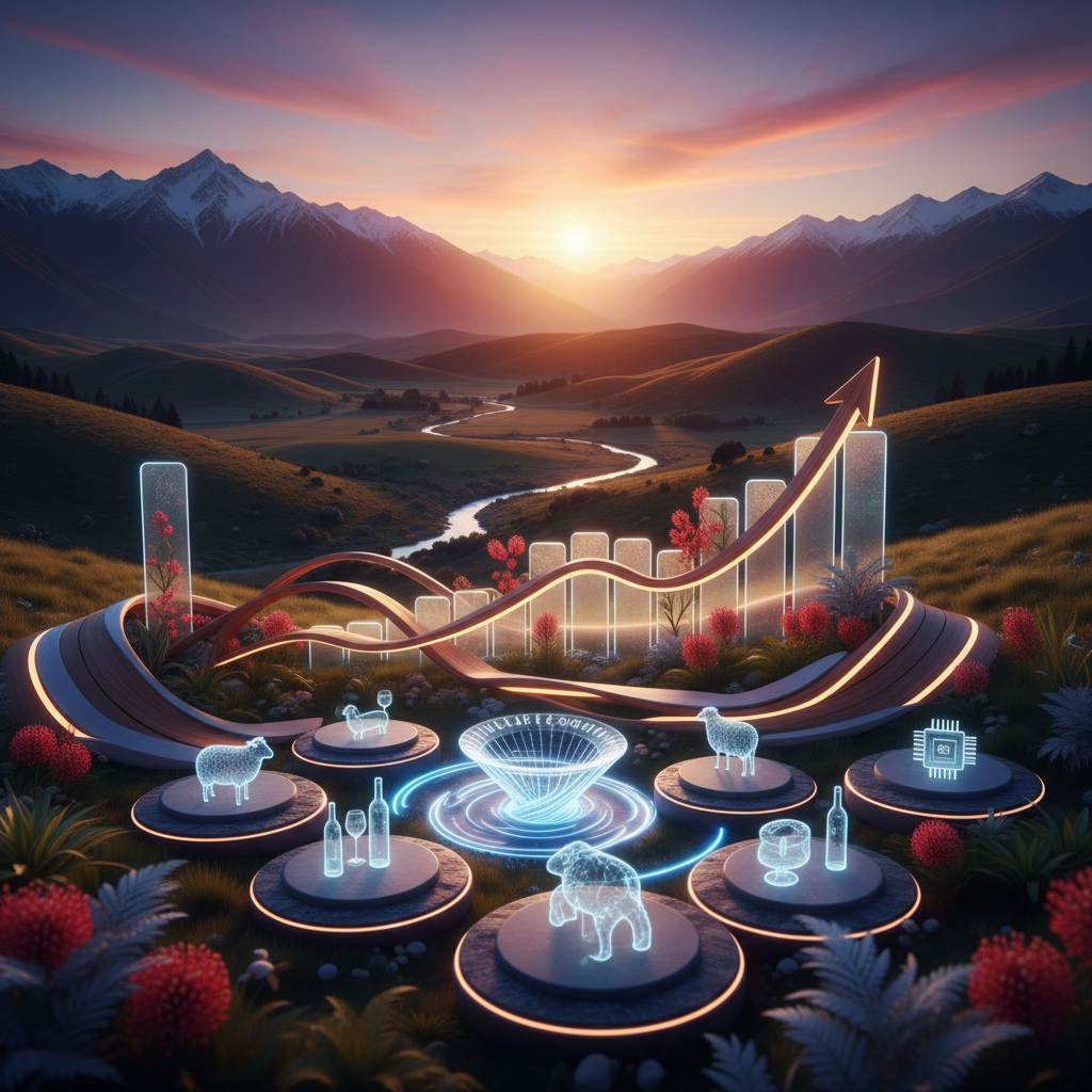 New Zealand economy infographic