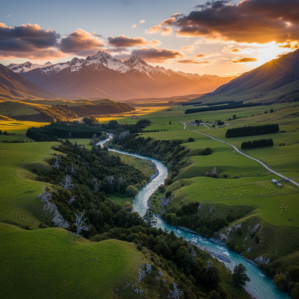 overview of New Zealand landscape