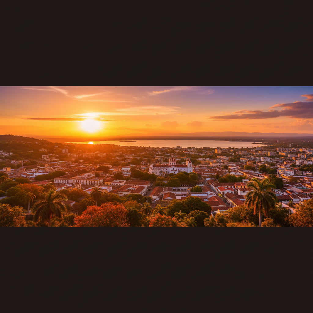 Nicaragua landscape overview horizontal