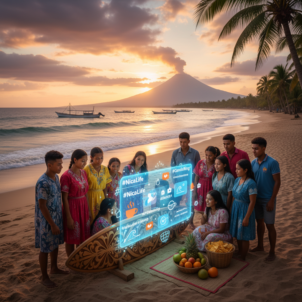 Nicaragua social media trends horizontal