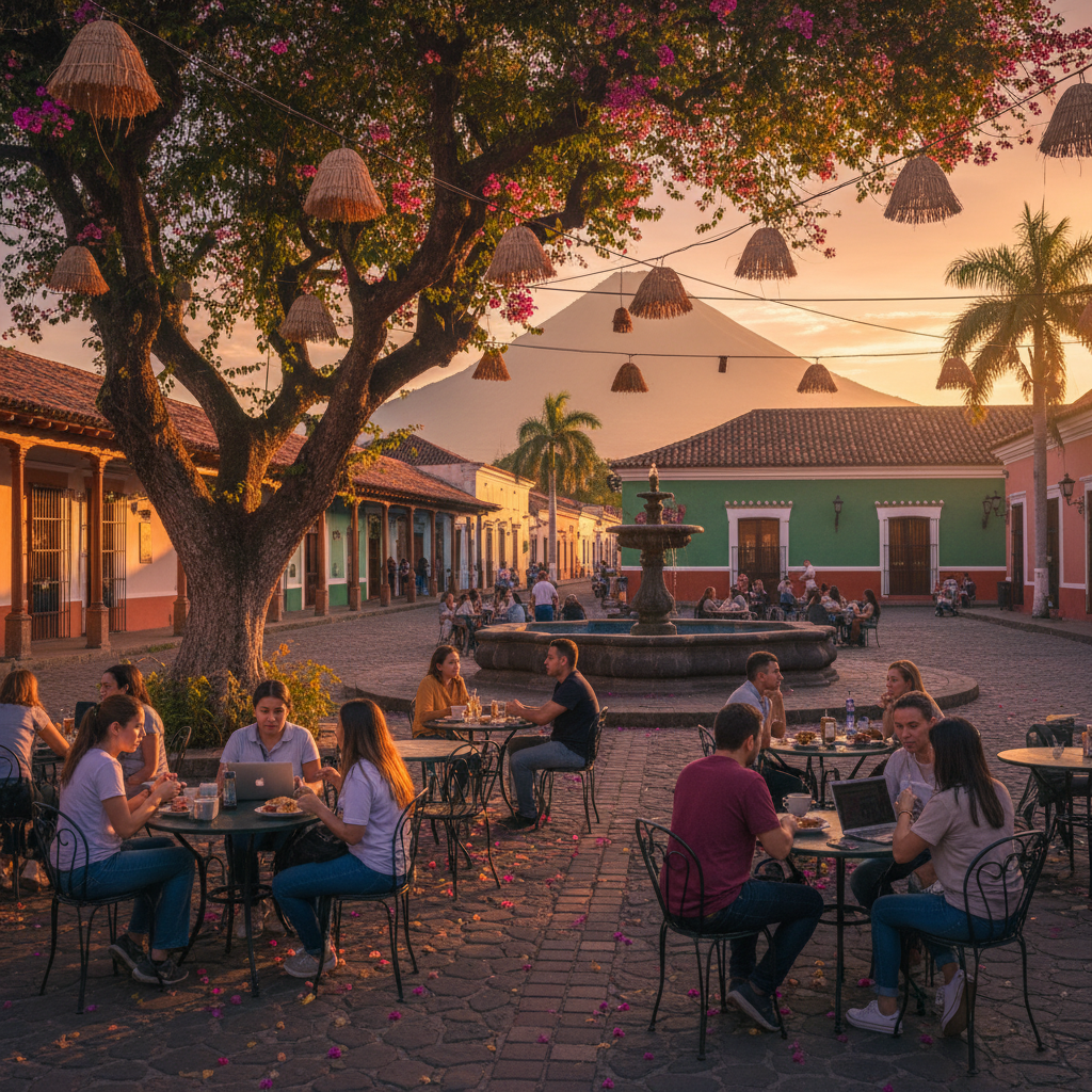 Nicaragua cafe meeting place horizontal