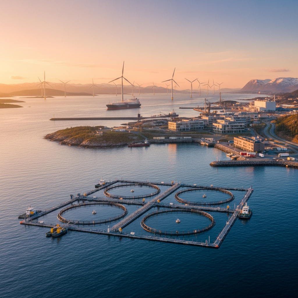 Norwegian economic activity modern horizontal