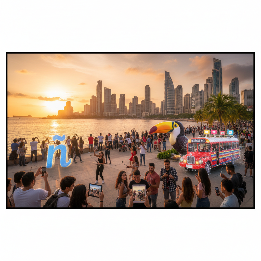 Panama social media trends, horizontal