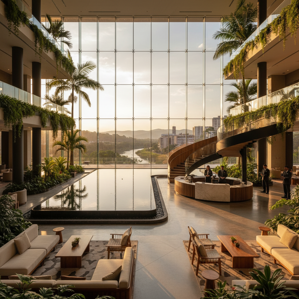 Palmaroga Hotel Asuncion colonial luxury rooftop sunset