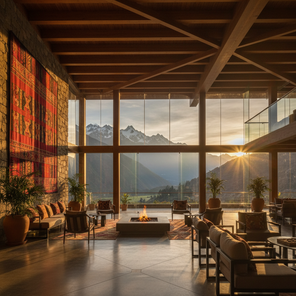 modern hotel interior in Peru horizontal