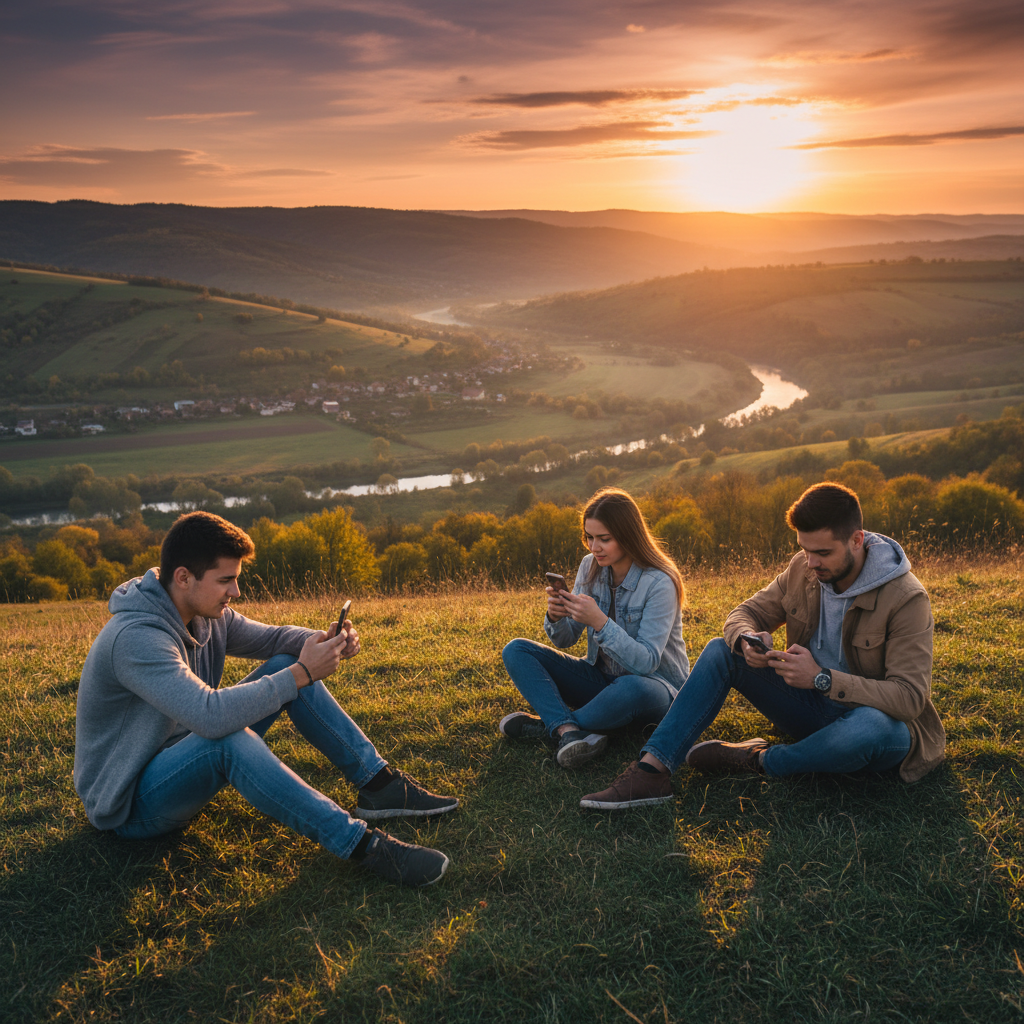 Romania youth social media trends horizontal