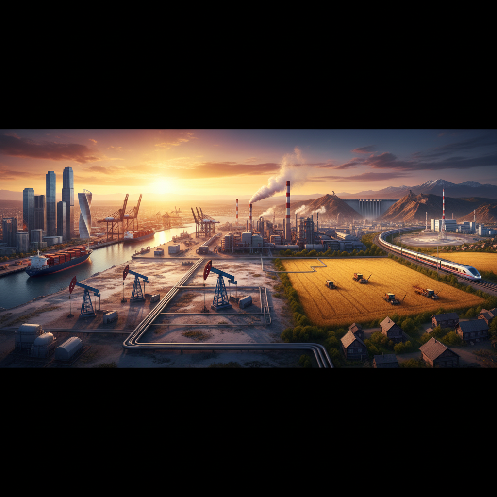 modern Russian economy street view