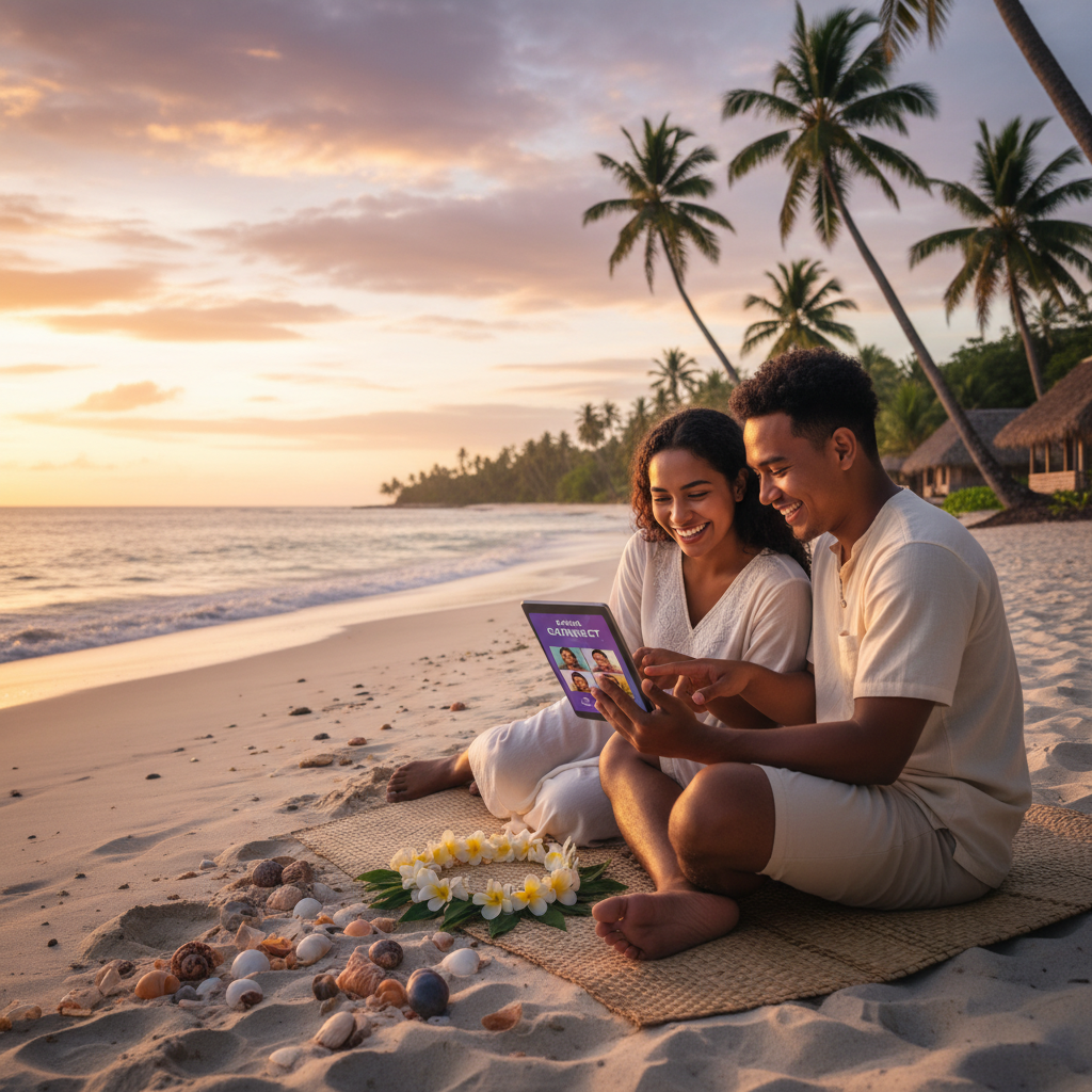 Samoa online dating concept