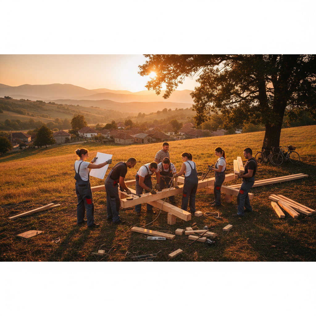 People collaborating on a project, Serbia