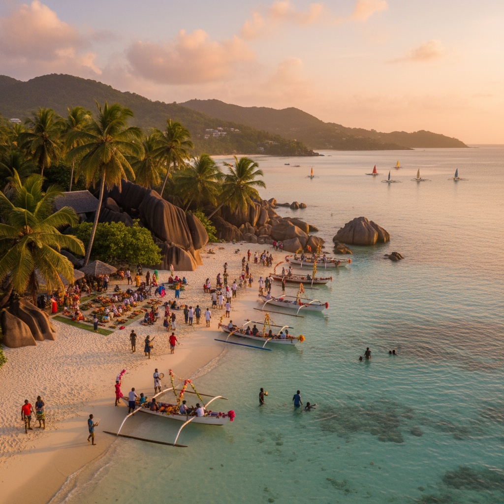 Seychelles join community event music festival local gathering