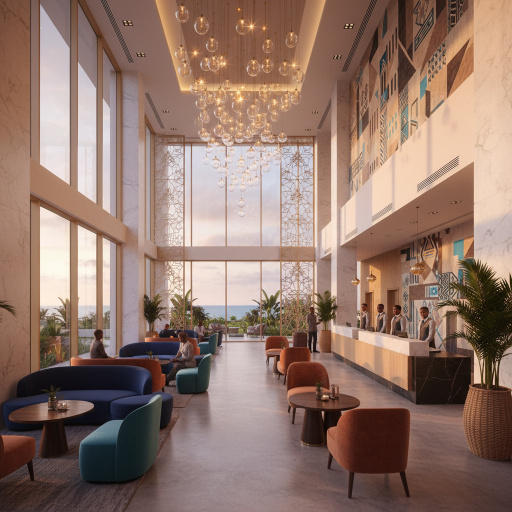 Somalia hotel lobby interior horizontal