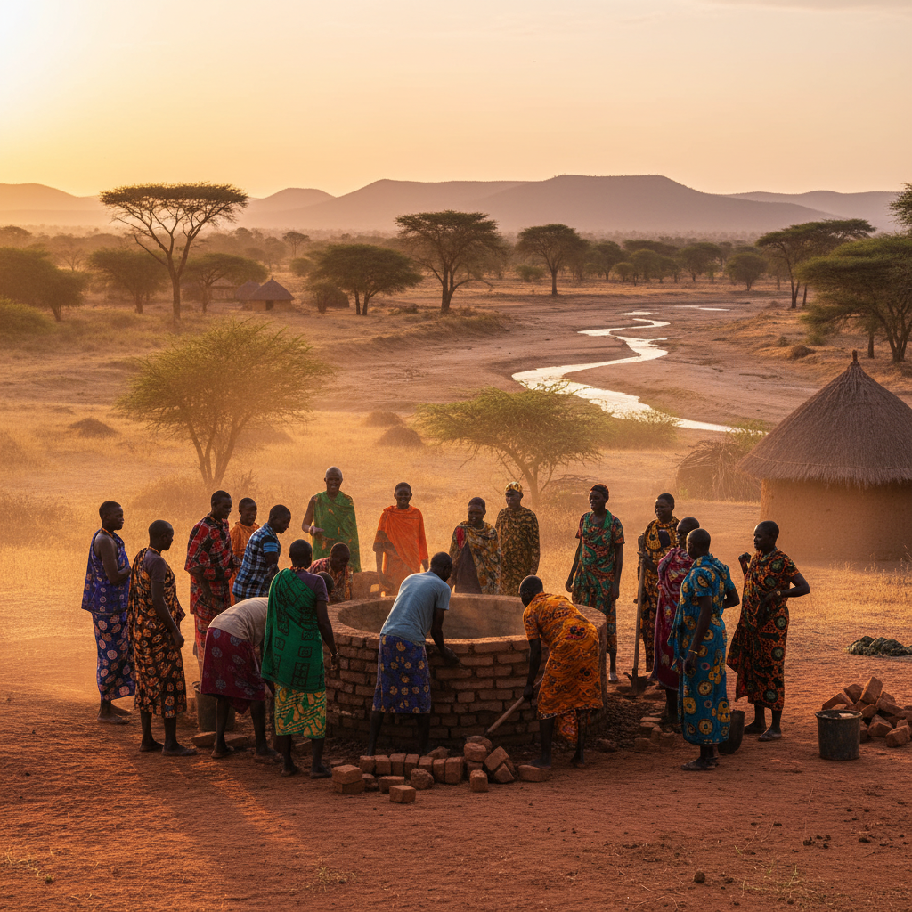 People working and earning in South Sudan