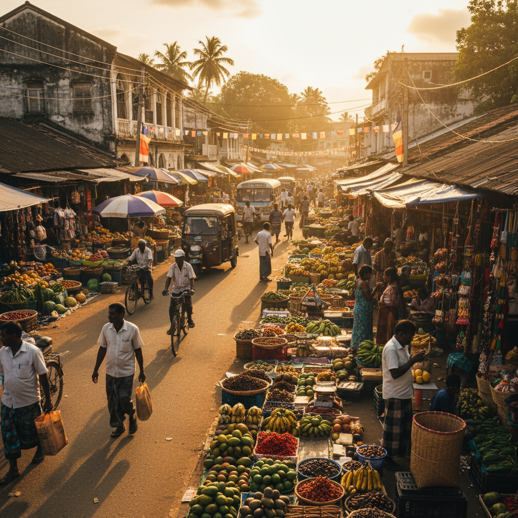 Sri Lanka economic activity modern business district