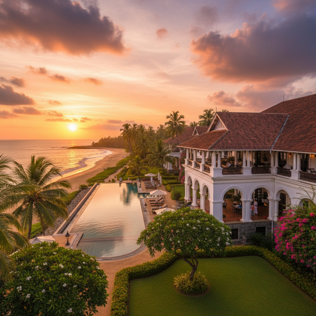Sri Lanka luxury hotel lobby contemporary design
