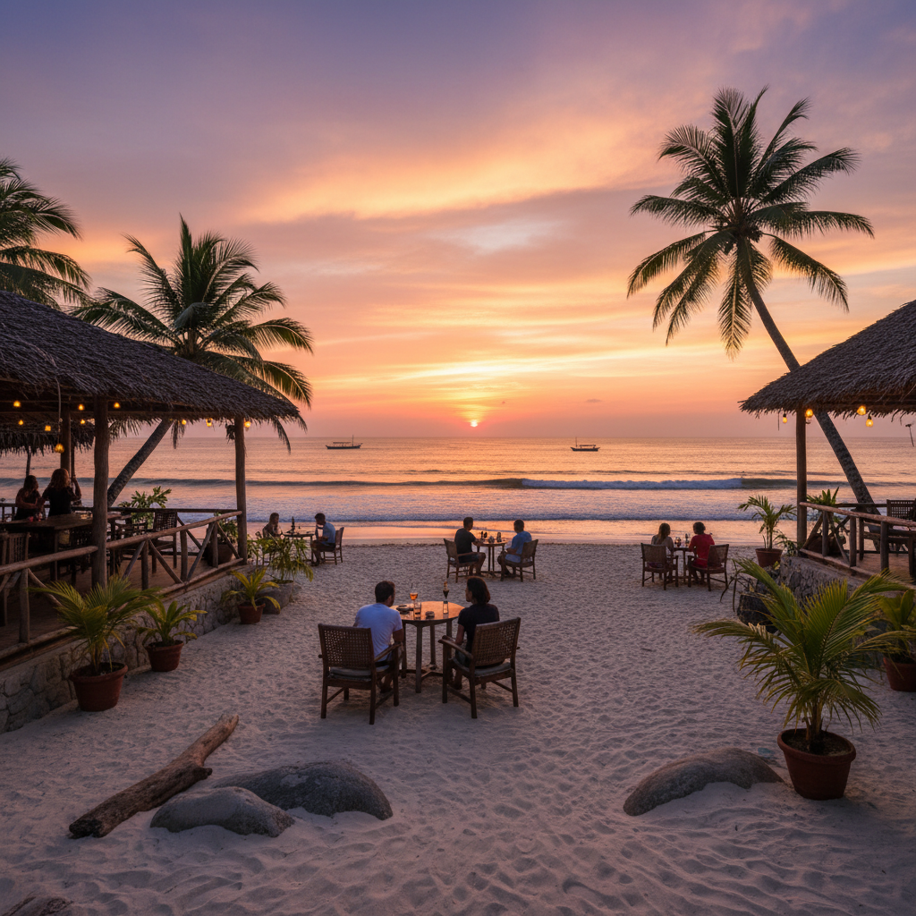 Sri Lanka friends meeting at a trendy cafe