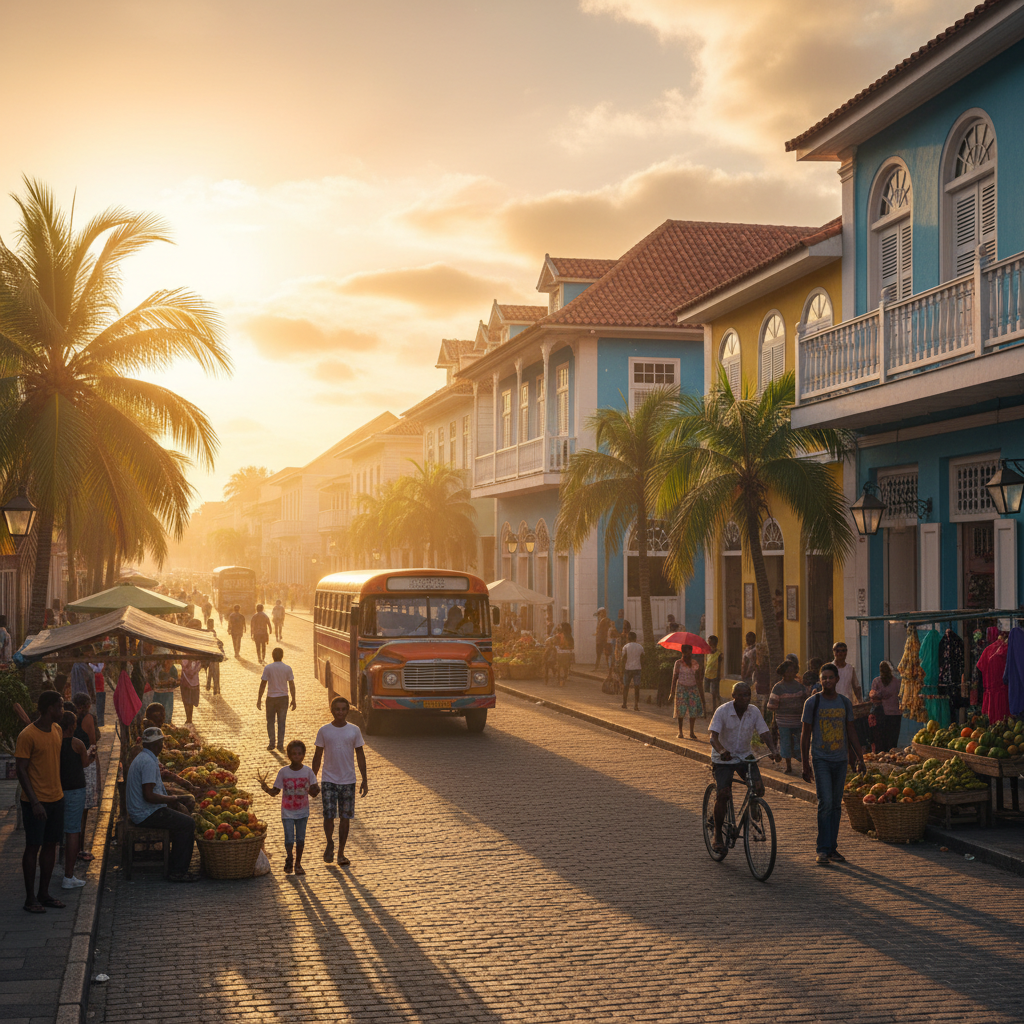 Paramaribo street scene horizontal