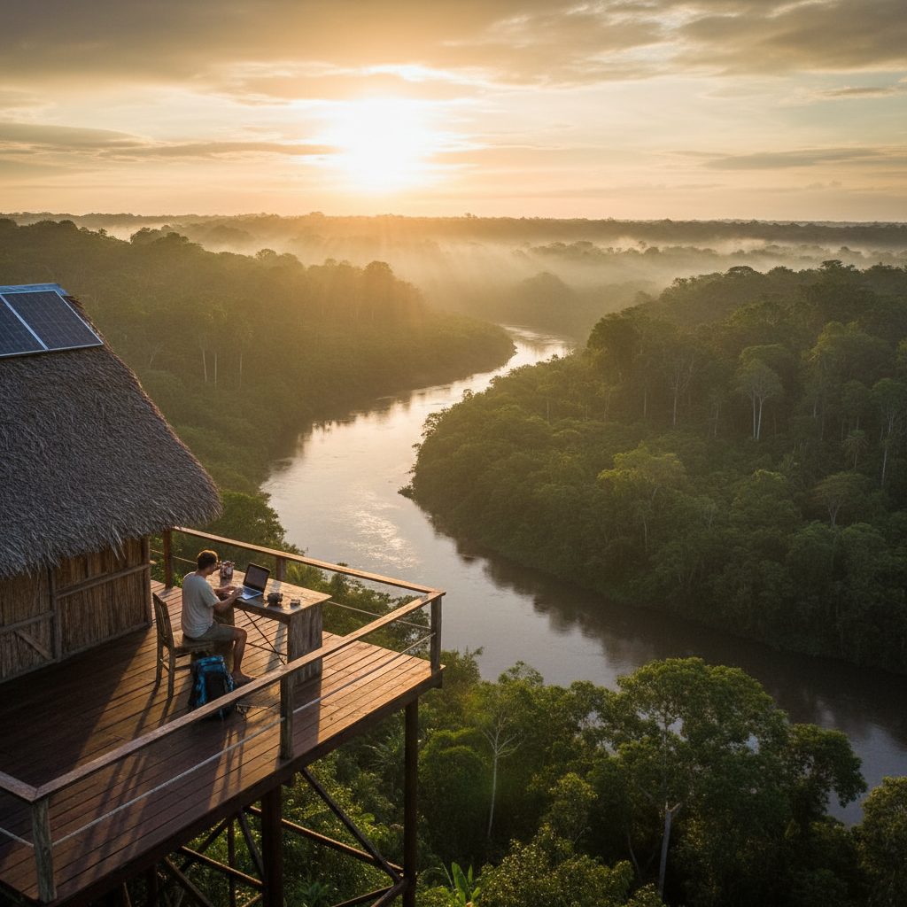Suriname remote work earning horizontal