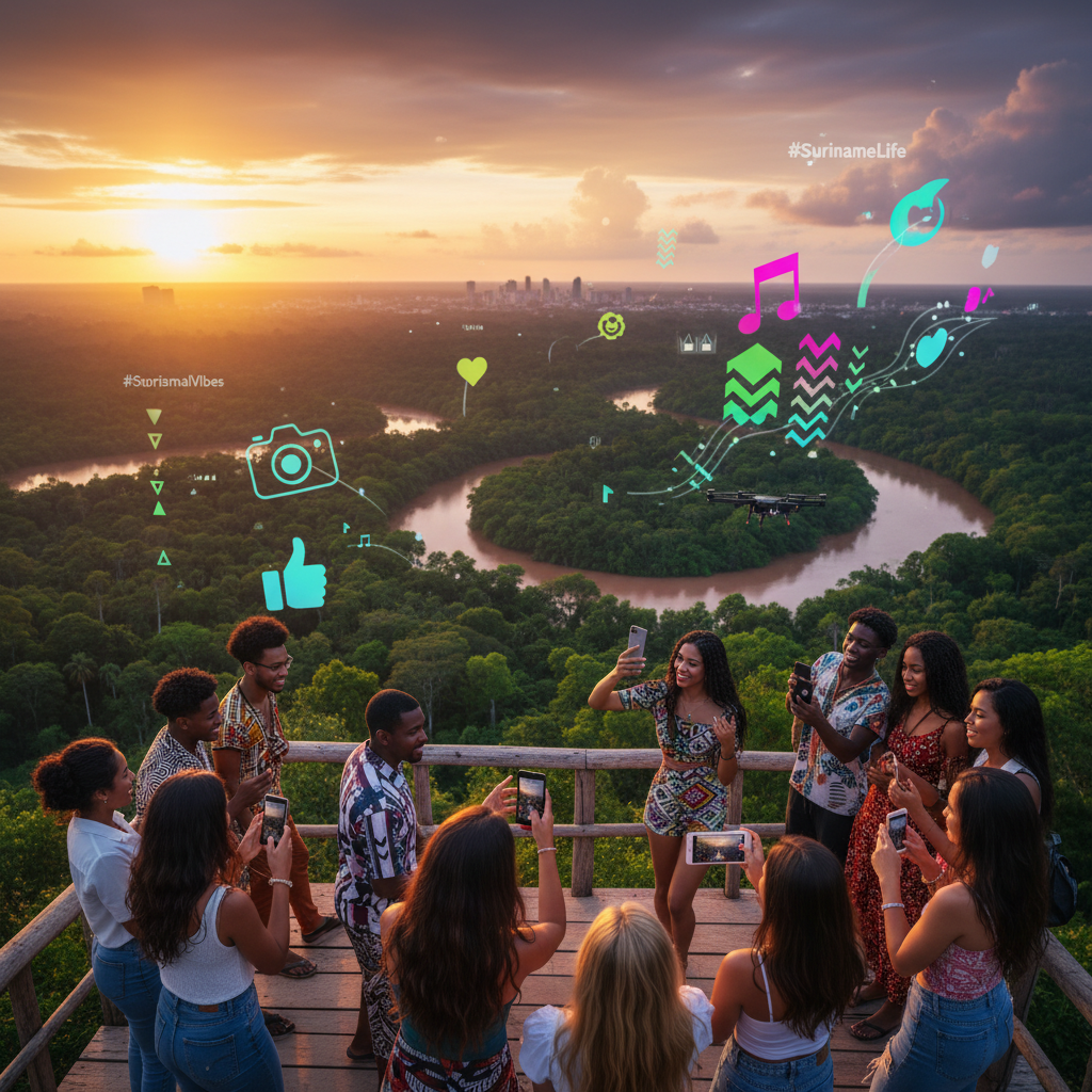 Suriname social media trends horizontal