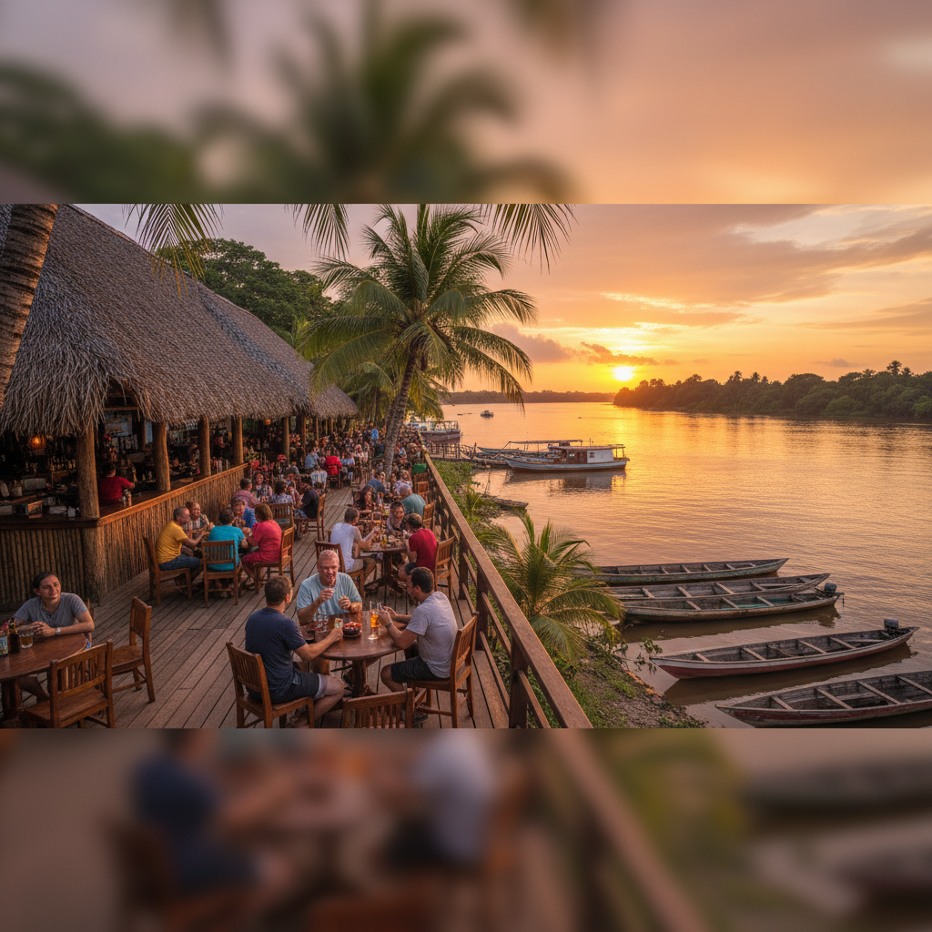 Suriname bar and restaurant scene horizontal