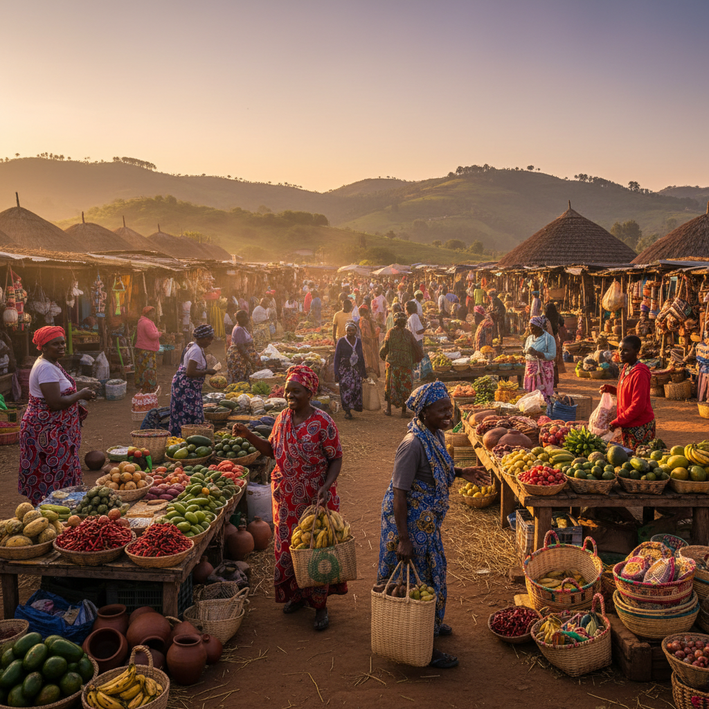 local market shopping in Eswatini