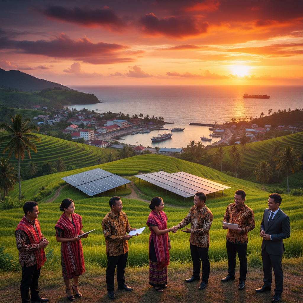 Timor Leste economy busy market local vendors horizontal