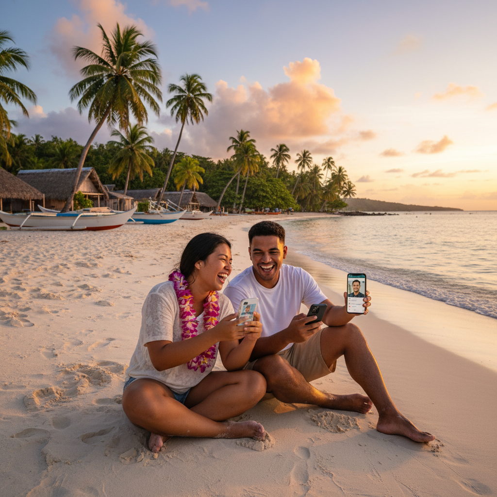 Couple walking hand-in-hand in Nuku'alofa