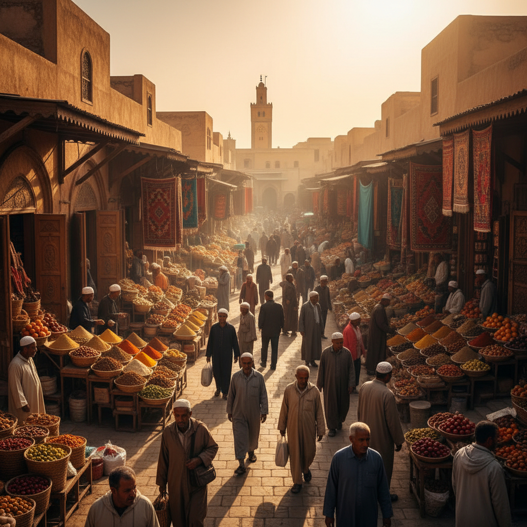 Tunisian market economy trade horizontal