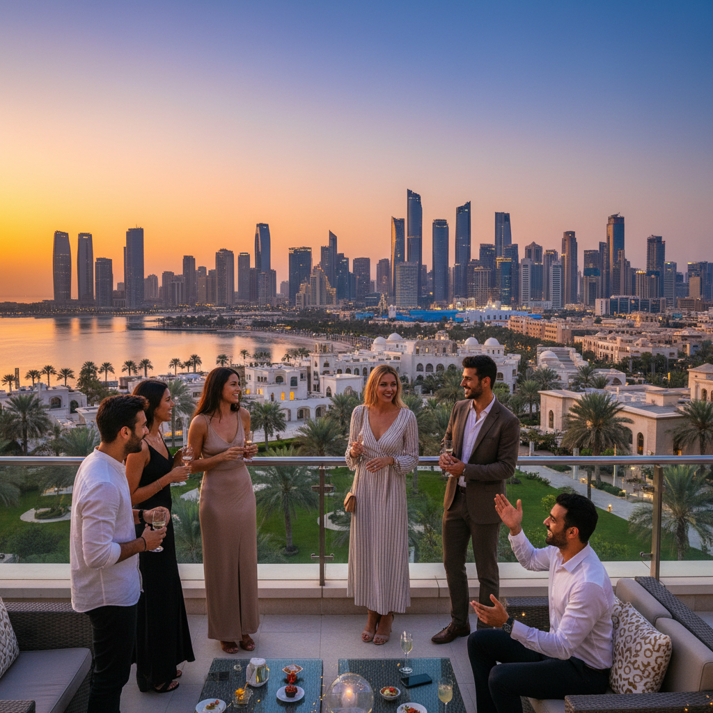 Couple on a date UAE restaurant