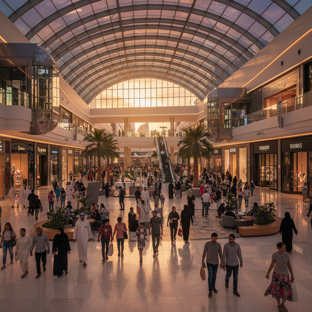 Luxury hotel lobby Abu Dhabi