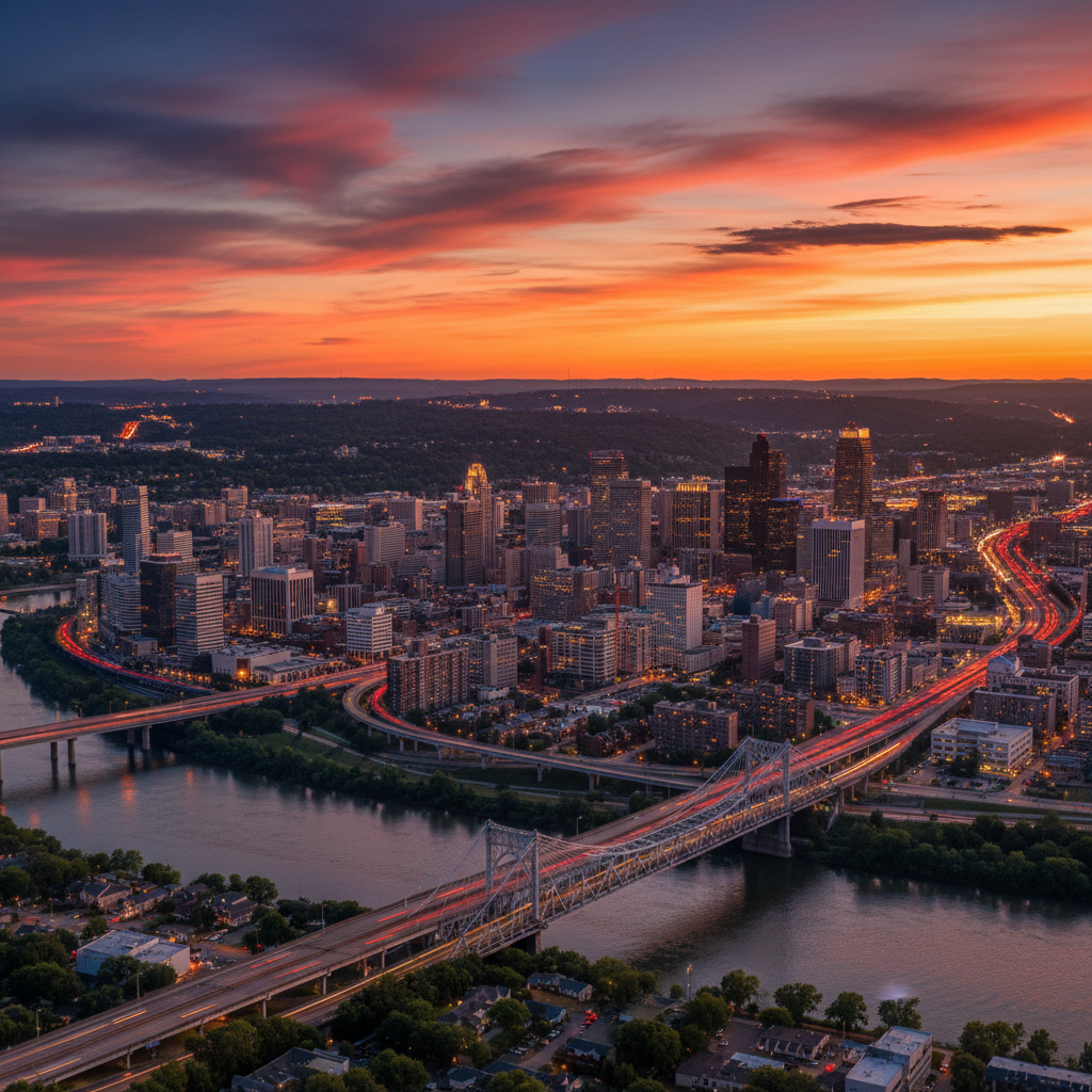 Diverse American cities street view, people walking and interacting, daylight, dynamic urban life, horizontal