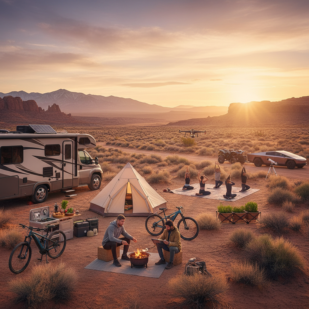 Popular social media trends in the USA, showing short-form video interfaces and influencer content, vibrant and modern, horizontal