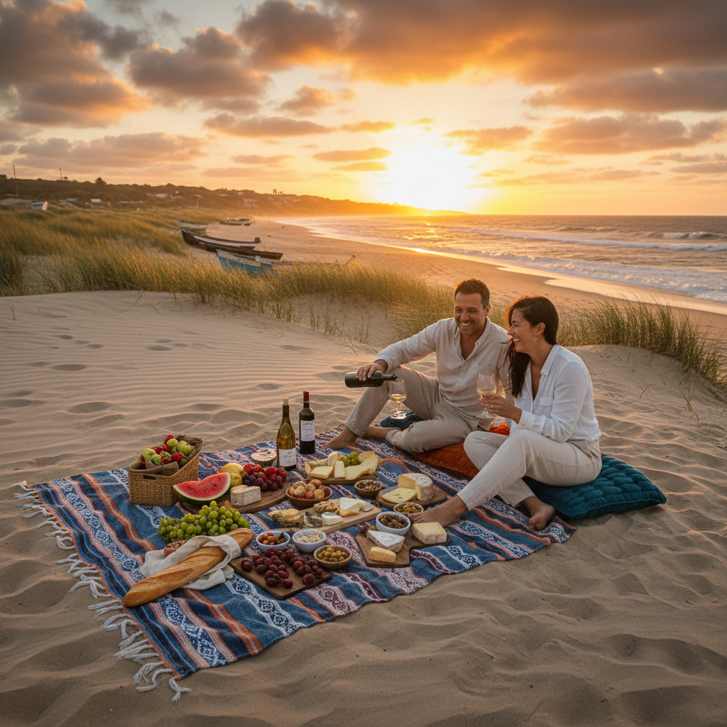 Uruguay beach picnic