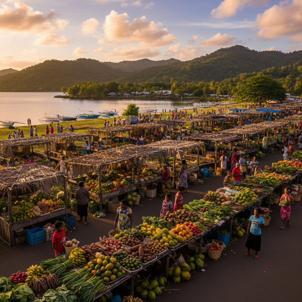 Vanuatu local market economy
