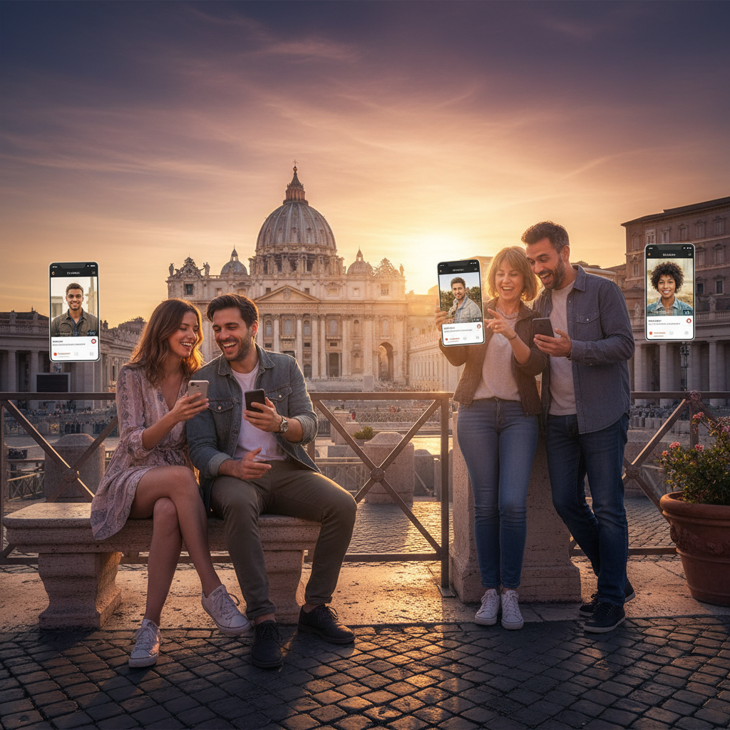 Vatikan couples meeting online, dating apps, horizontal