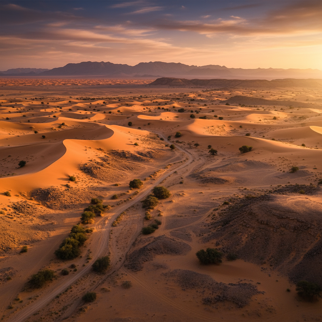 overview of Western Sahara landscape