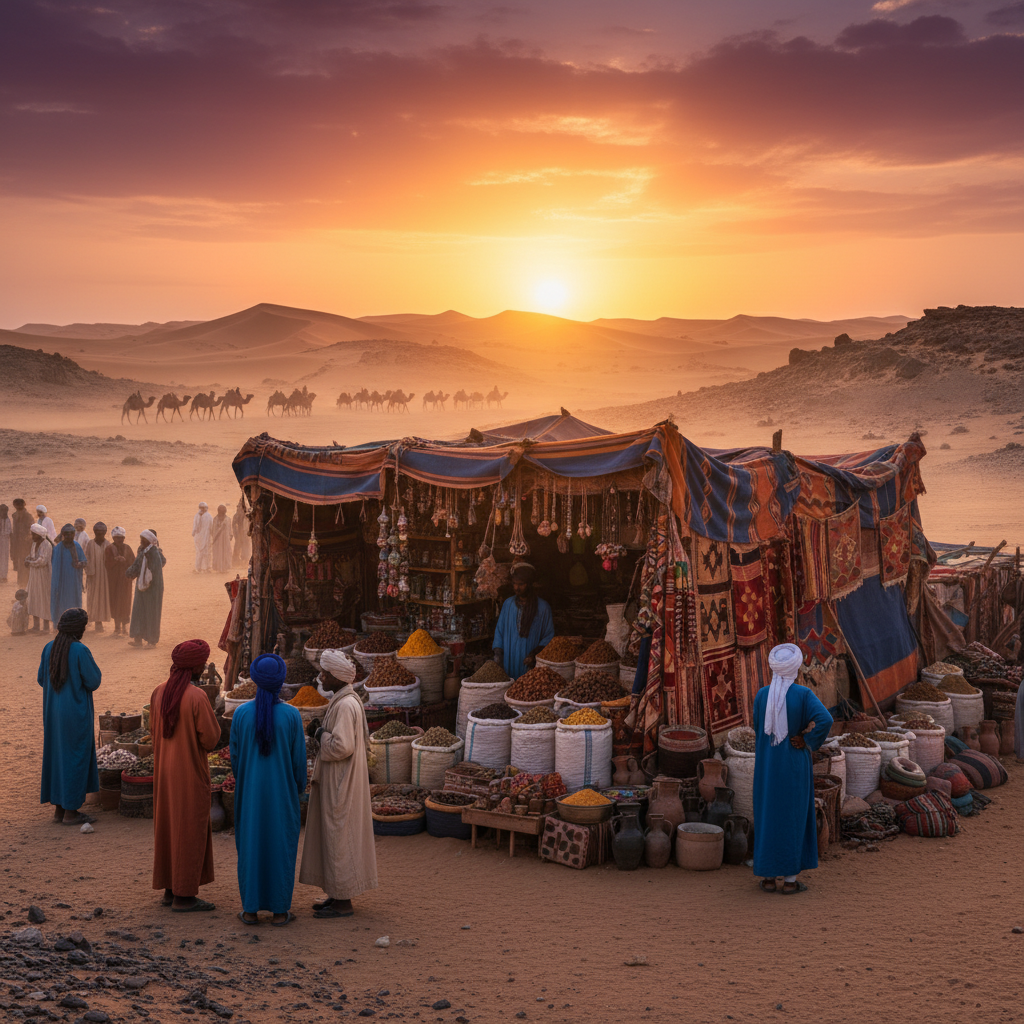 market stall in Western Sahara