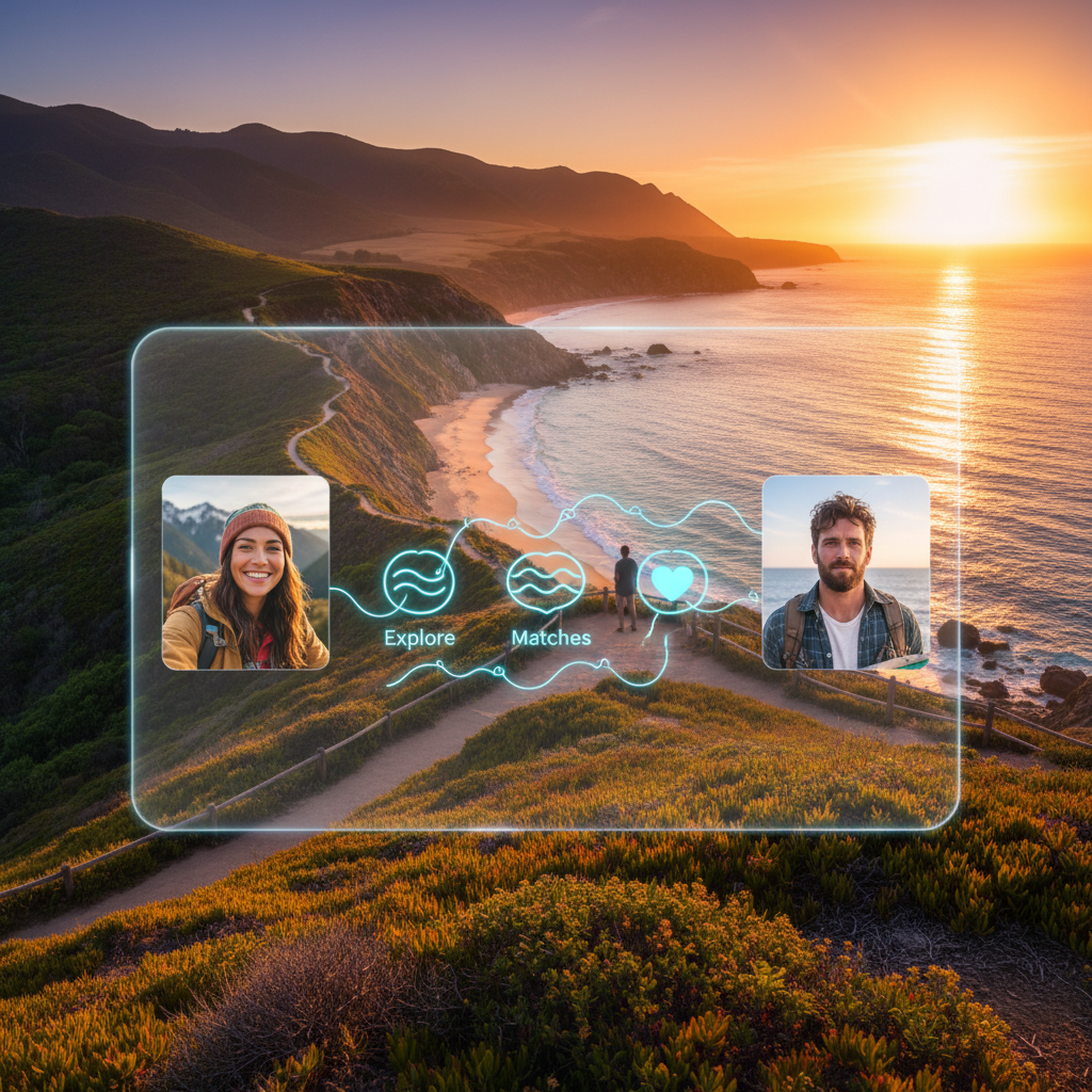 couple discreetly using smartphones in Yemen, horizontal