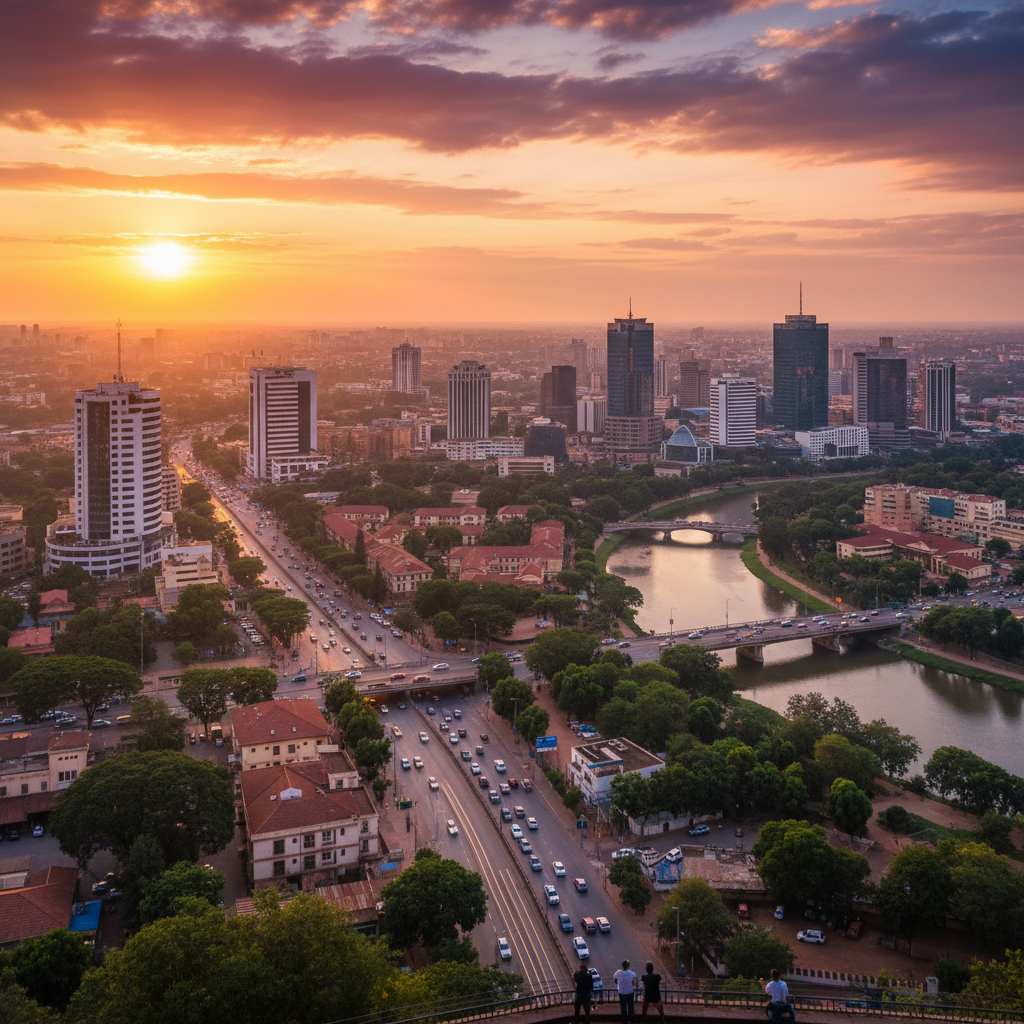 Zambia economy cityscape horizontal