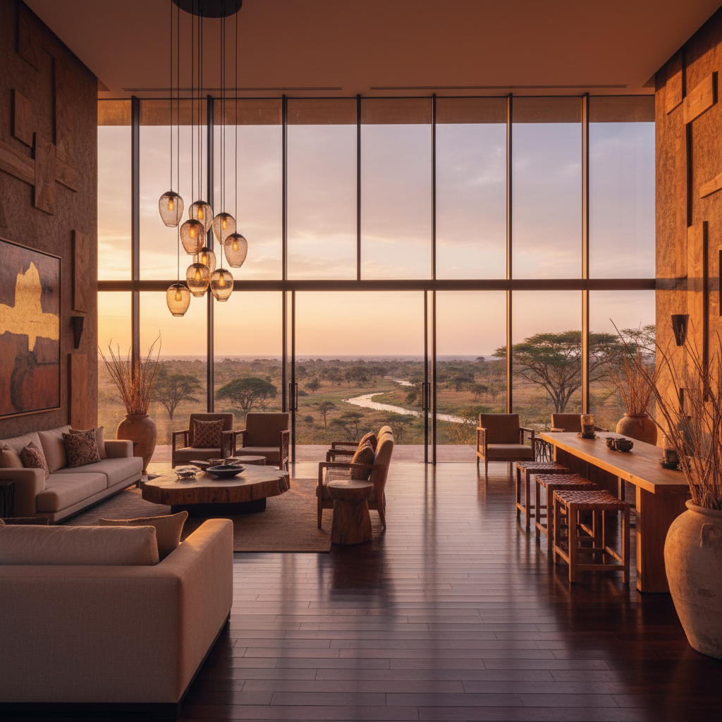 Zambia hotel interior modern horizontal