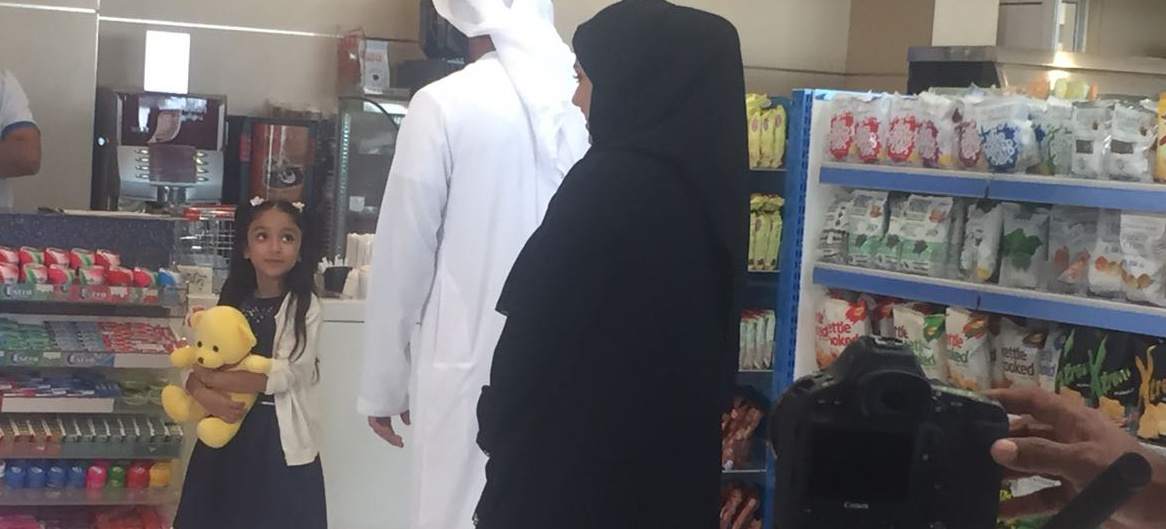 Fatima, the older sister of Meera in the new Adnoc Campaign