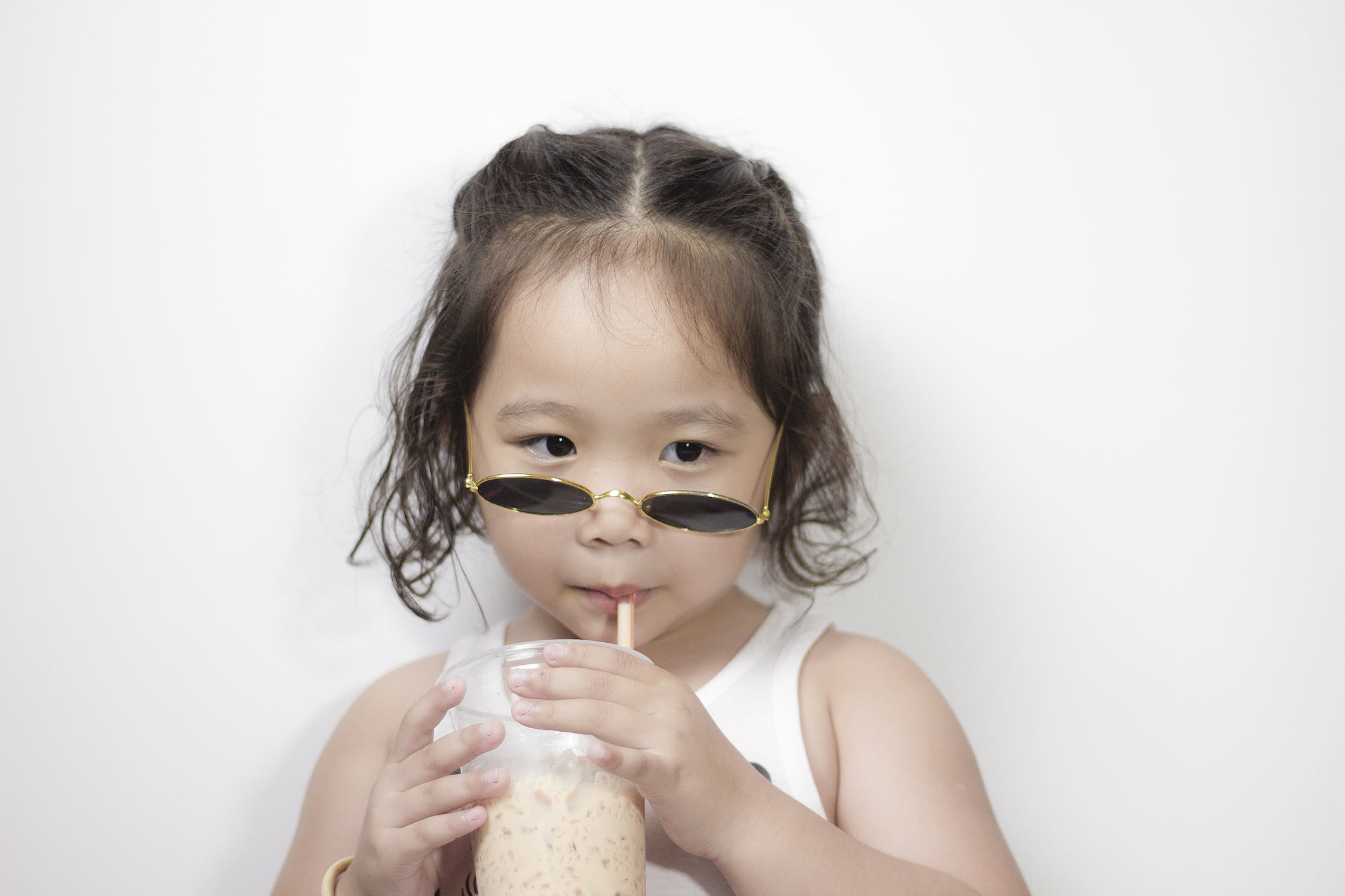 asia girl soft drink