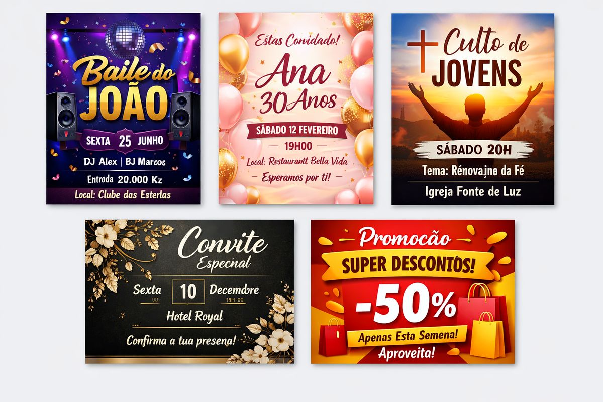 🔥 DESIGNER GRÁFICO DISPONÍVEL 🔥  Faço flyers profissionais para: 🎉 Festas 🙏 Igrejas 🎂 Aniversários 🏪 Negócios  ✔ Entrega rápida ✔ Preço acessíve